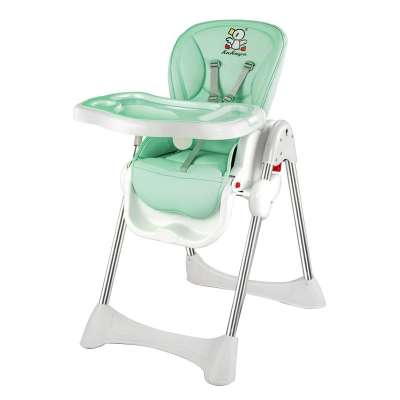 Adjustable backrest and height foldable customized kids dining chair baby feeding high chair